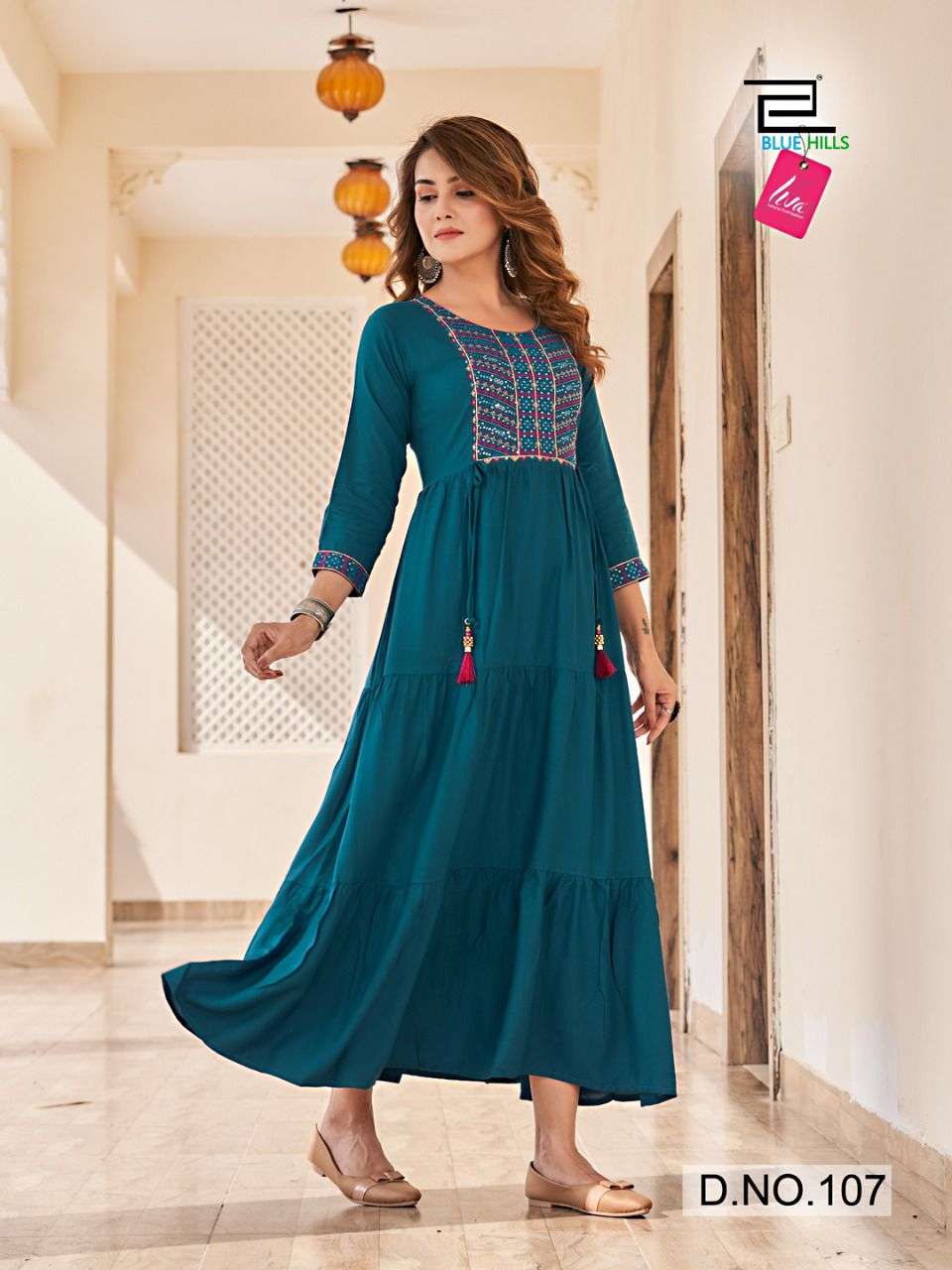 BLUE HILLS JASMINE DESIGNER RAYON GOWNS LATEST CATALOGUE (5)